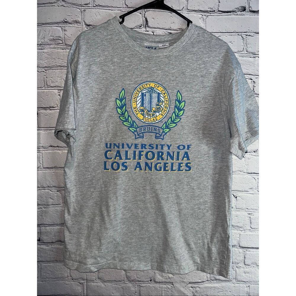 UCLA Bruins T-Shirt Men’s Medium Heather Gray Cotton On Official Logo Crest Univ
